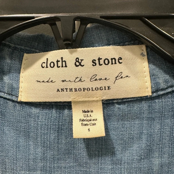 Cloth & Stone by Anthropologie Long Sleeve Tencil Button Up Top - Picture 5 of 5